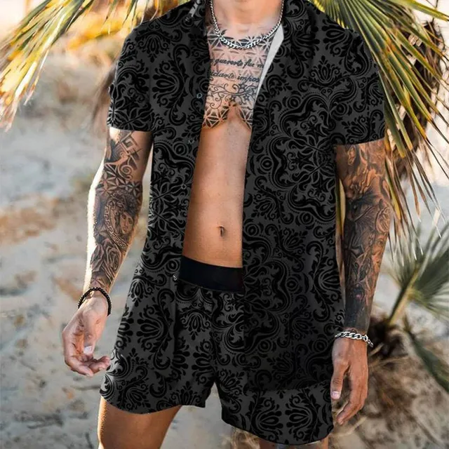 Men's summer shorts and shirt set