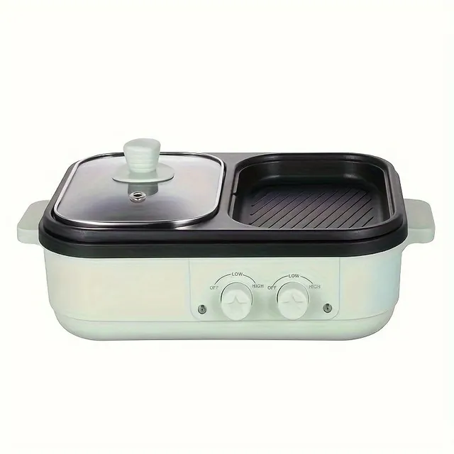 Multifunctional electric grill and fondue, ideal for BBQ, fondue and soup