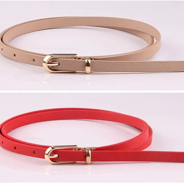 Ladies narrow elegant belt