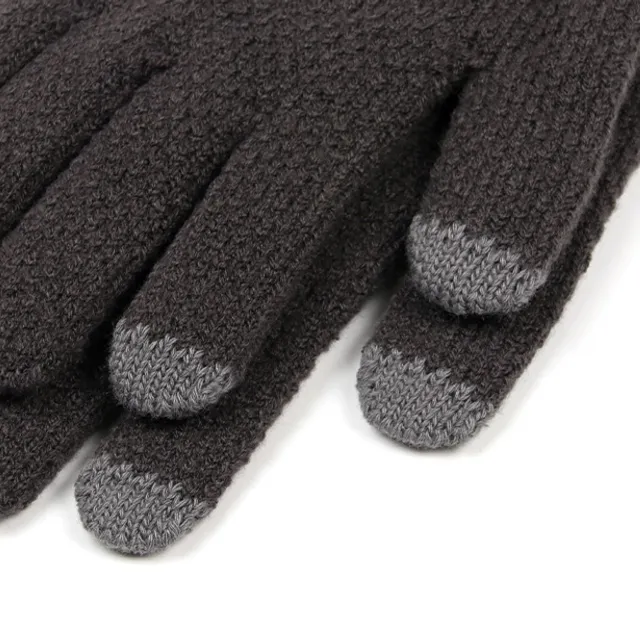 Men's knitted gloves - 3 colours