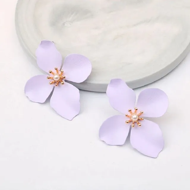 Women's flower earrings J189