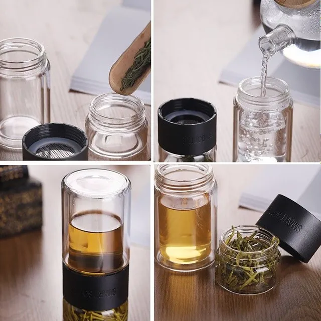 Tea bottle with case