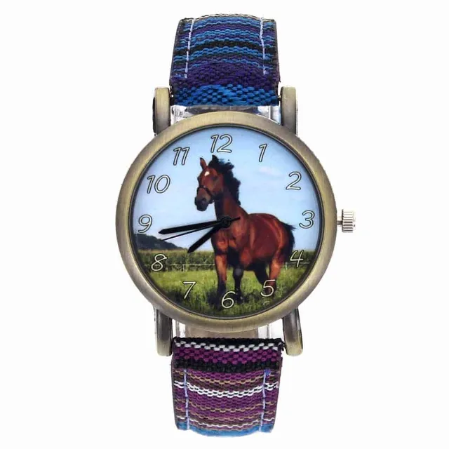 Baby watch with horse motif