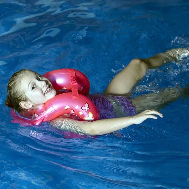 Reinforced inflatable life jacket for children and adults