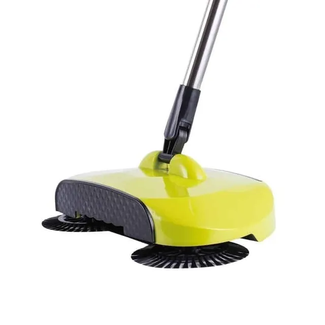 Stainless steel hand-held rotary broom