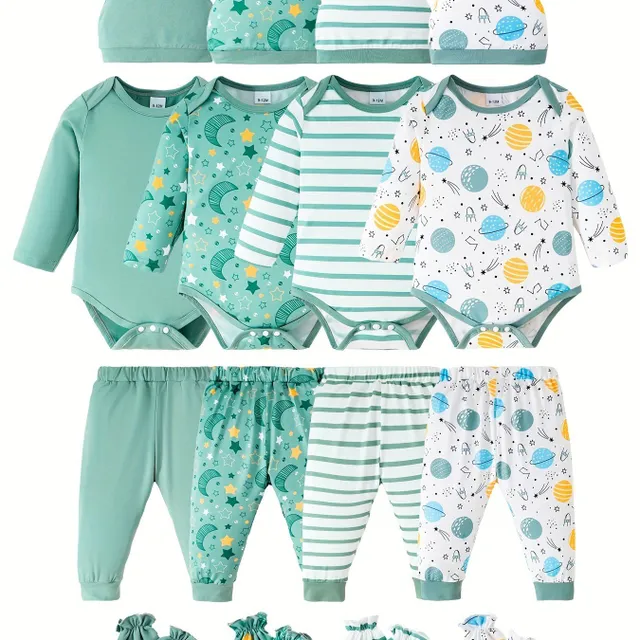 Set de îmbrăcăminte pentru bebeluși cu motive adorabile