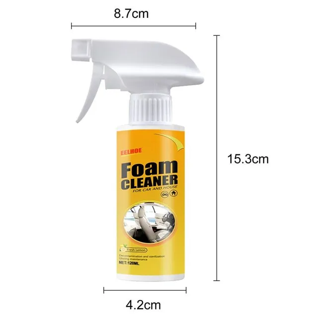 60/120/250ML Multipurpose Car Foam Cleaner Strong Decontamination Foam Rust Remover Car Roofs Seats Interior Cleaning Accessories