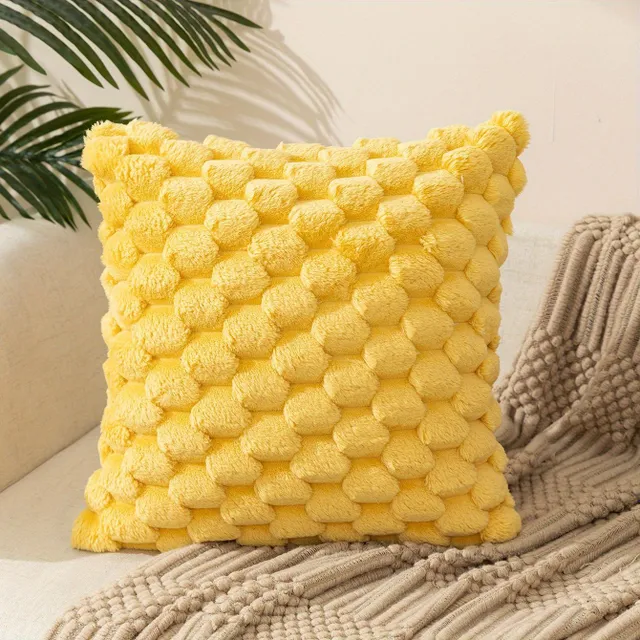 Square pillow cover with zipper and one-sided printing, flat decoration