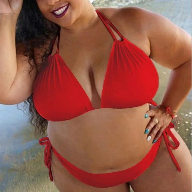 Women's two-piece plus size bikini