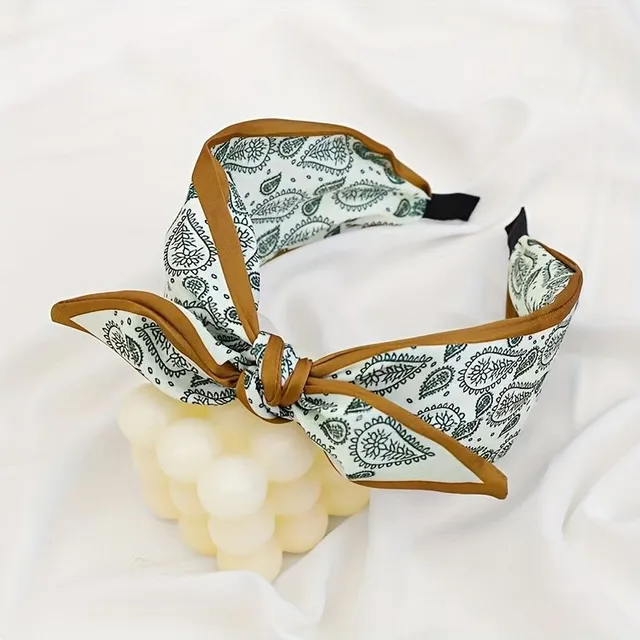 Wide cloth headbands with bow - fashionable and elegant supplement