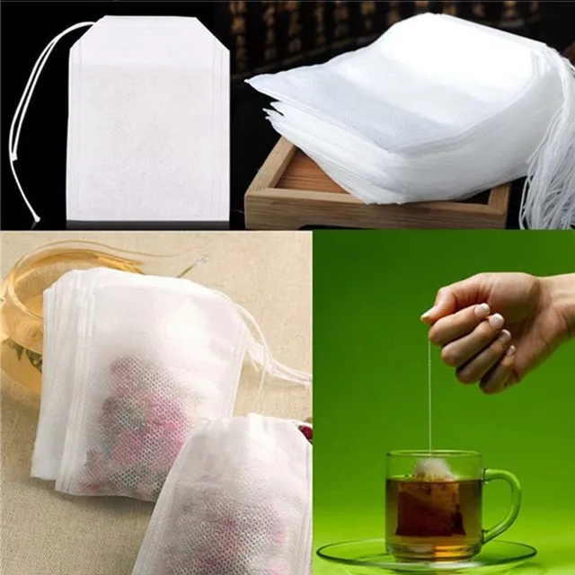 Disposable tea bags 6x8 cm 100pcs