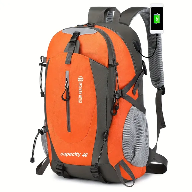 Waterproof outdoor backpack for travel and hiking with large capacity