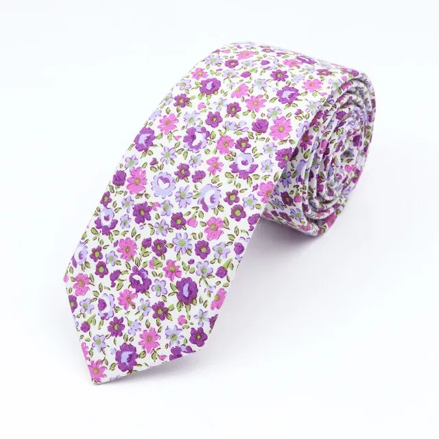 Cravată elegantă unisex cu motiv floral Clive