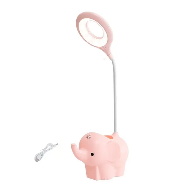 Multipurpose cute baby table lamp in the shape of a elephant