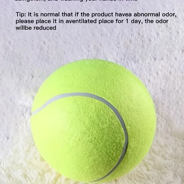 Giant tennis ball for pet training