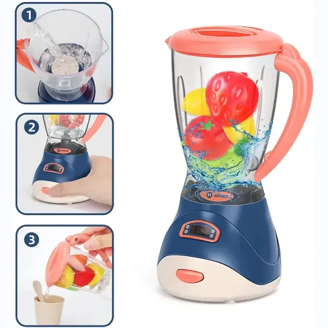 Mini domácí spotřebiče do kuchyně pro děti - Kávovar, mixér a toustovač