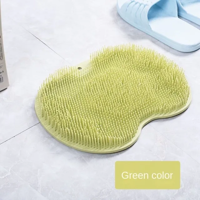 2szt Foot Washing Brush Silicone Bath Massage Foot Pad Shower Massage Bathroom Non-Slip Anti-Slip Foot Washing Pad
