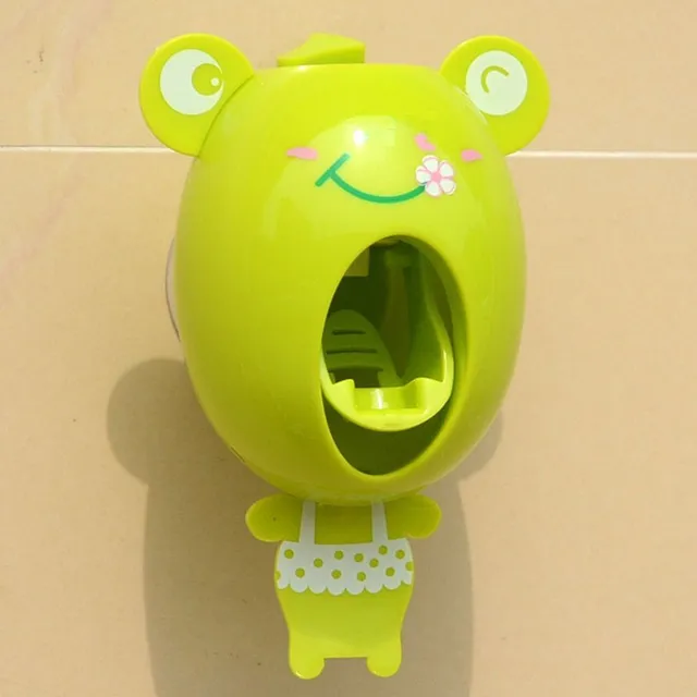 Toothpaste dispenser with animal motif