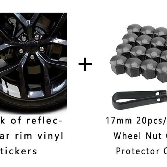 Love615---19/17mm 20szt/car wheel nut cover set