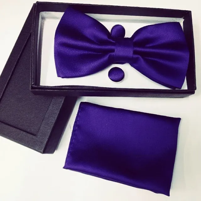 Luxury bow tie with handkerchief Gentle