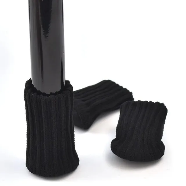 Practical knitted chair leg protectors to prevent scratching the floor 4 pieces Vairya