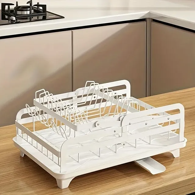 Detachable two-storey dish dryer with large capacity, drip and drip tray for kitchen line