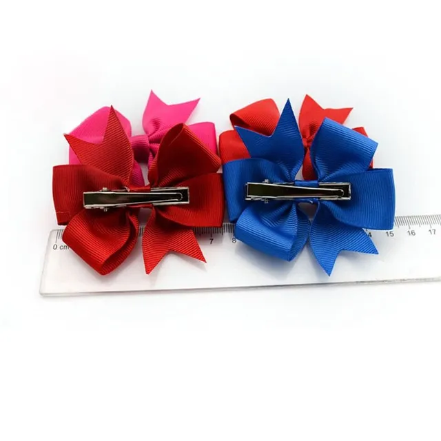 Set of coloured bows with rack