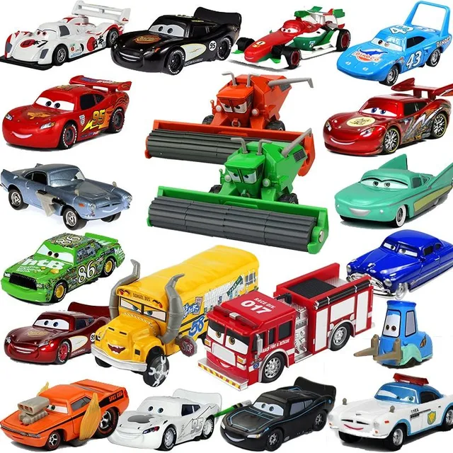 Trendy model cars from the movie Cars - different types Kidd