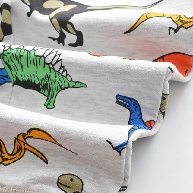 Boy set with print dinosaurs