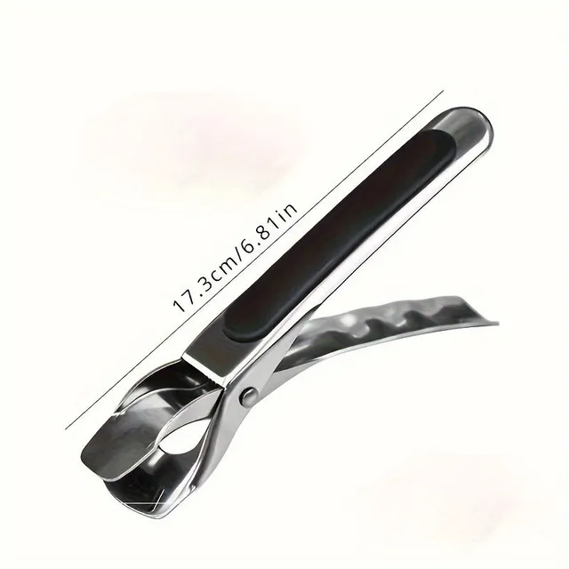 Stainless steel kitchen pliers resistant to burn, heat resistant silicone handles