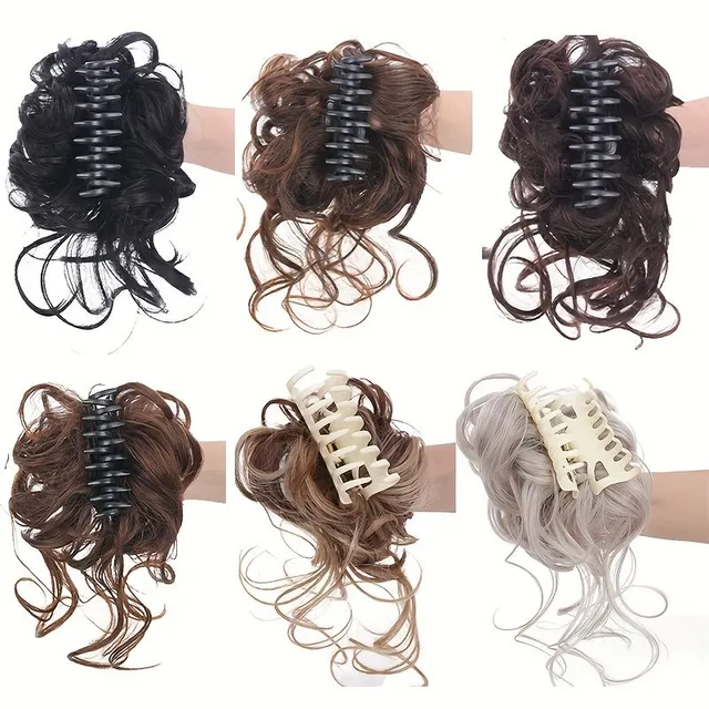 Women's synthetic hair - tousled bun