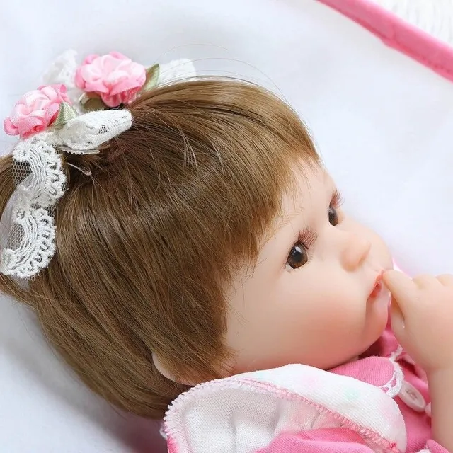 Realistic doll girl 41 cm