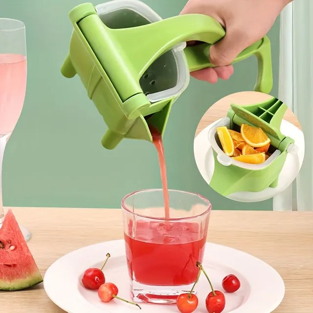 Multifunction manual citrus juicer - manual lemon press for cutting, non-electric fruit press