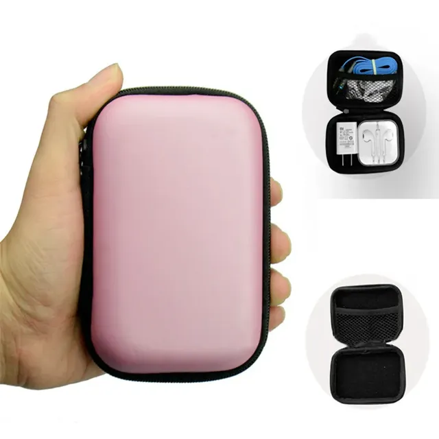 Portable travel cable Organizátor - USB nabíjačka, kozmetika, cestovné kufre pre zips