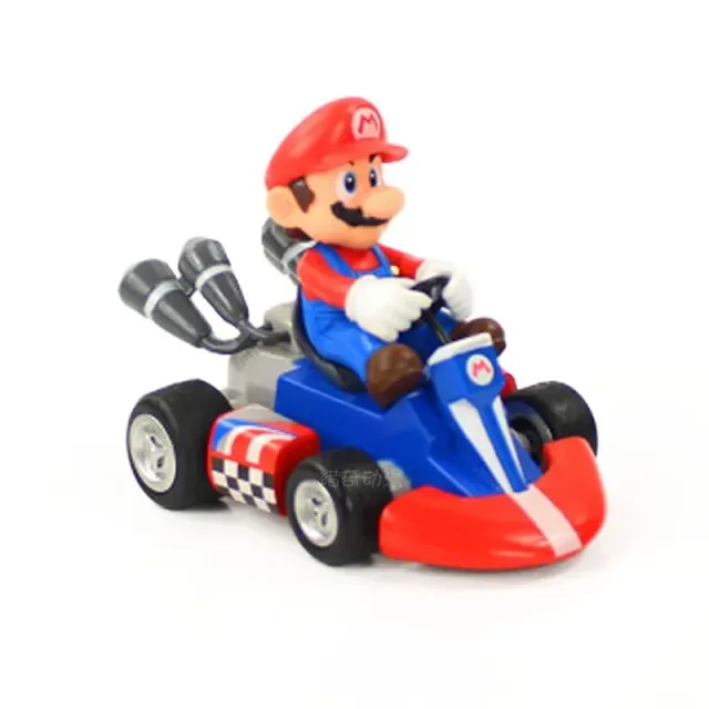 Hračky pre deti - go-kart s populárnymi postavami Super Mario
