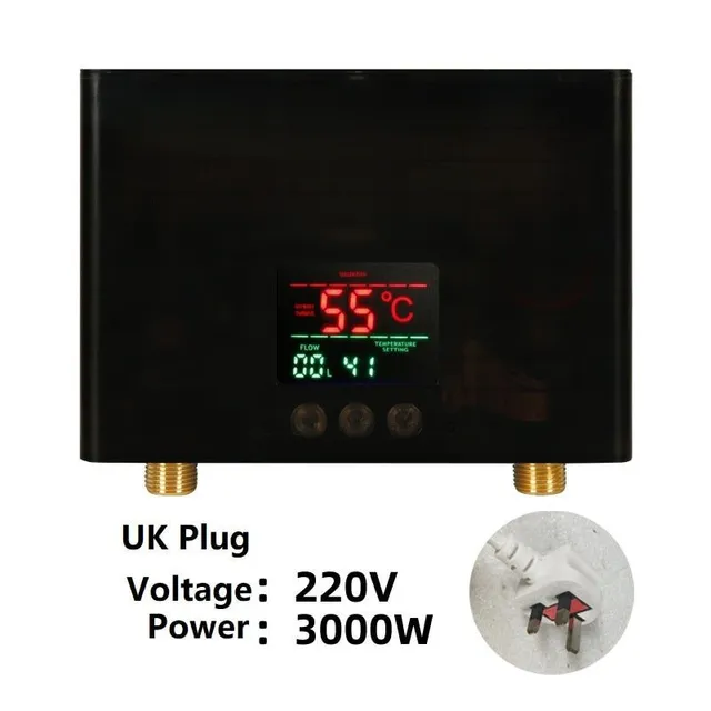 110V 220V ohrievač vody Kúpeľňa Kuchyňa Nástenný elektrický ohrievač vody LCD displej s diaľkovým ovládaním