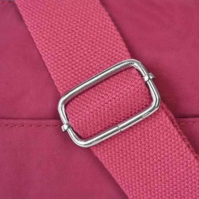 Dámska taška Messenger z odolného nylonu s multizipovým krížovým popruhom na ramene, ideálny pre prácu