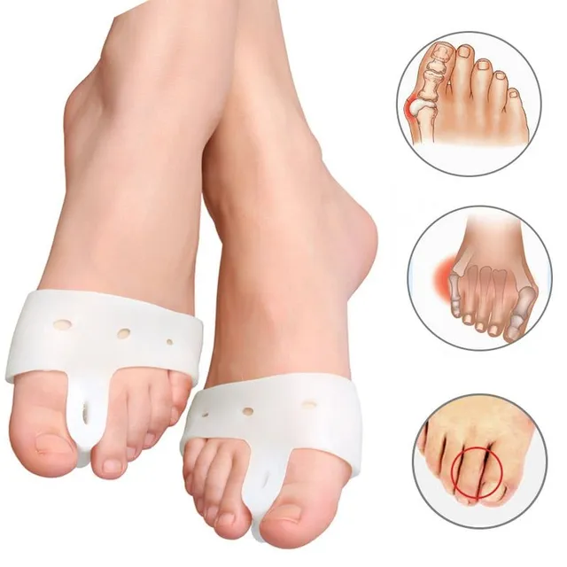 Toe Corrector Ortics Lábápolás Csontlábujj Javítás Puha Pedikűr Zokni Toe Kiegyenesítő Szilikonujj Szeparátor