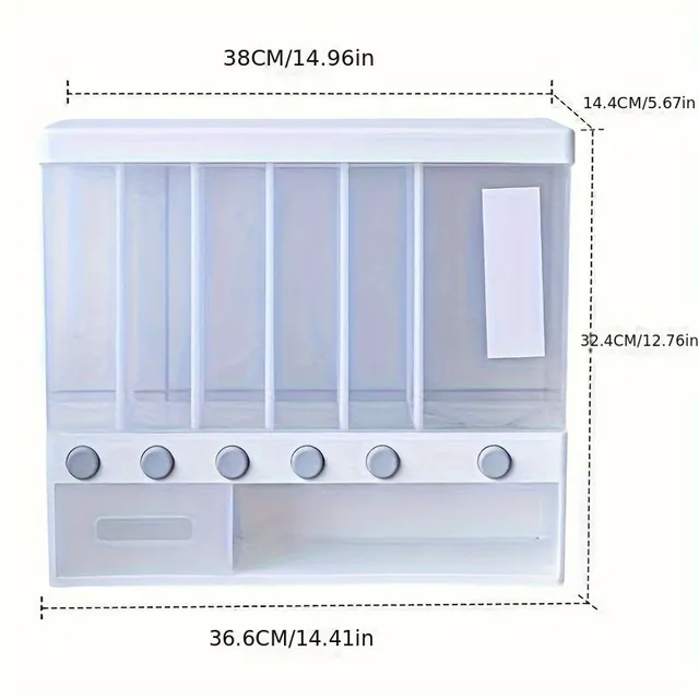 Recipient universal pentru orez cu compartimente separate