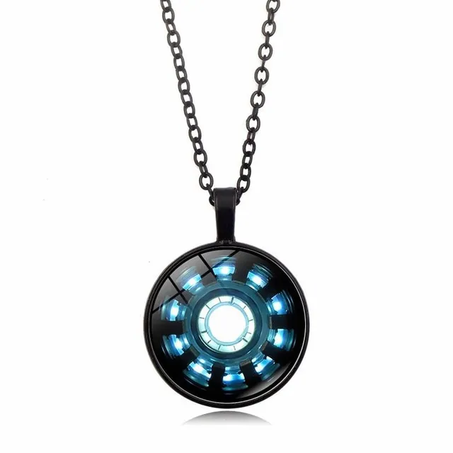Štýlový náhrdelník s príveskom Tony Stark - Ironman heart reactor