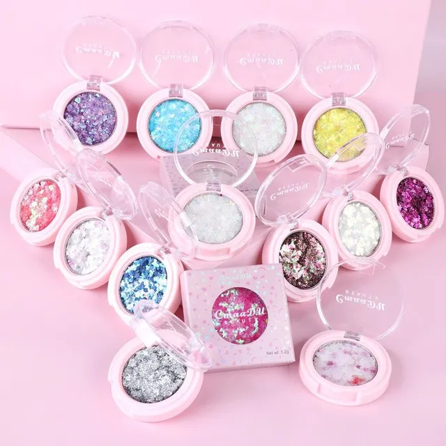 Design gel with glitter suitable for hair, eyes and body - several variants