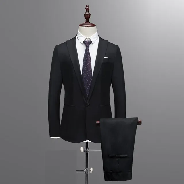 Men's slim fit suit in different colours - set of trousers, jacket and waistcoat