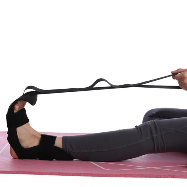 Centură de stretching pentru yoga pentru îmbunătățirea flexibilității și întinderea corpului