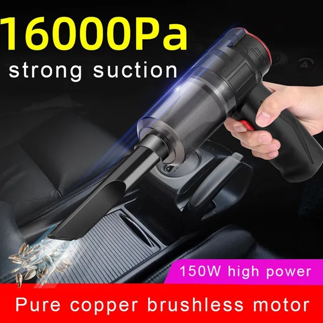 Cordless portable powerful car vacuum cleaner for wet and dry vacuuming