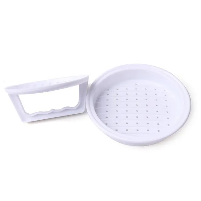 Kitchen press for hamburgers - white