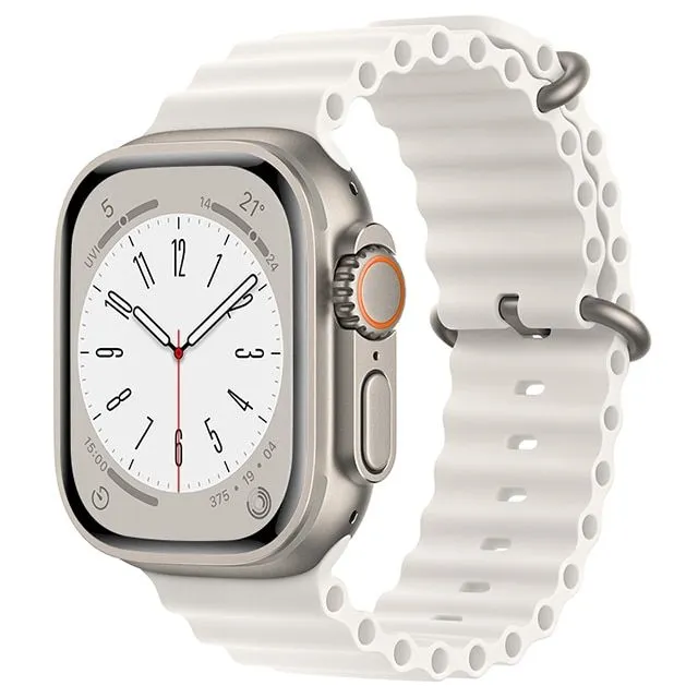 Oceánský silikonový řemínek pro Apple Watch hodinky
