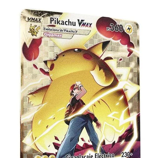 Kovová zberateľská karta Pokémon - špeciálna edícia
