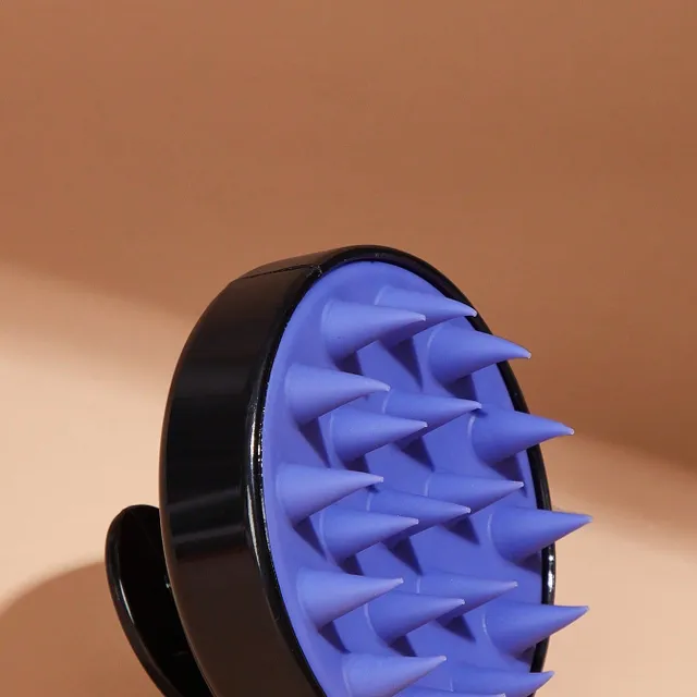 Massage and exfoliating silicone hairbrush - care for healthy and shiny hair