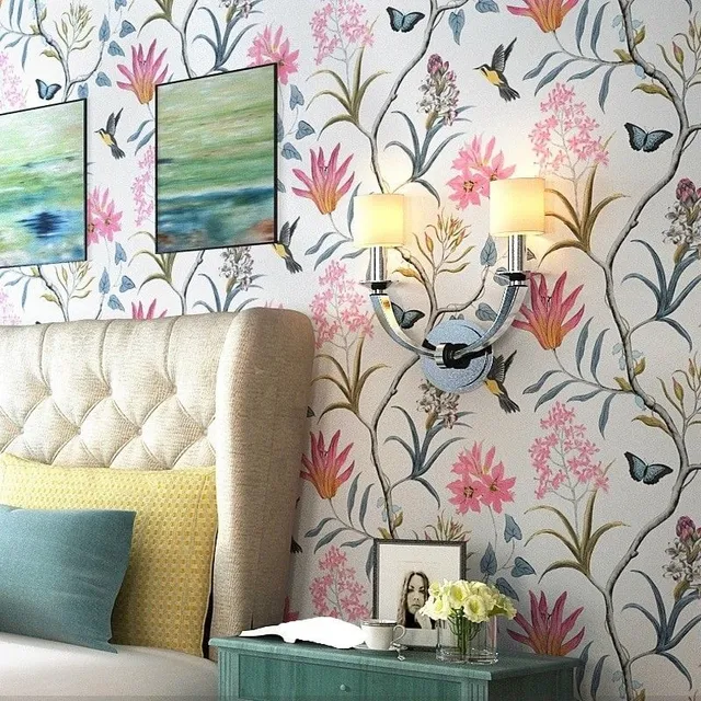 Self-adhesive wallpaper on wall G2236