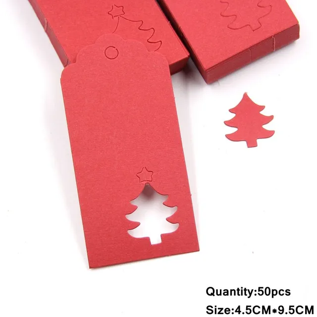 Vánoční papírové štítky Mia
